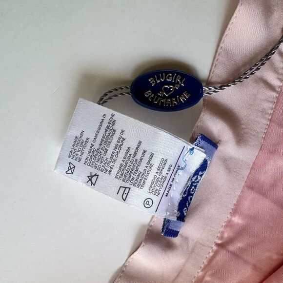 NWOT Blugirl by Blumarine Light Pink Pleated Mini Skirt 40 IT 4 US - Picture 6 of 9